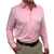 Men’s coral dress shirt in slim fit with reinforced placket, designed for a polished open-collar look.