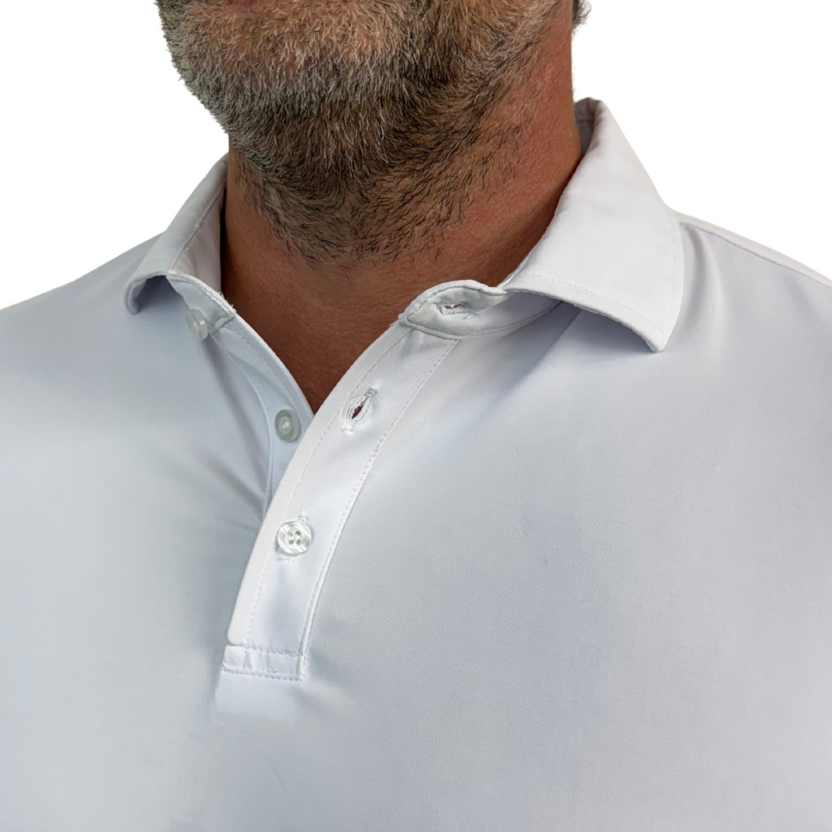 Easy to get dressed for work with the gotieless polos in white