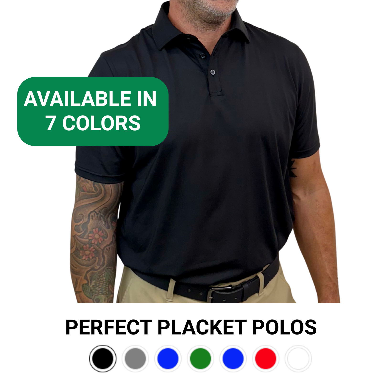 goTIELESS Perfect Placket Polo
