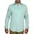 Laid-back weekend look in a light green shirt with structure,  goTIELESS for effortless confidence