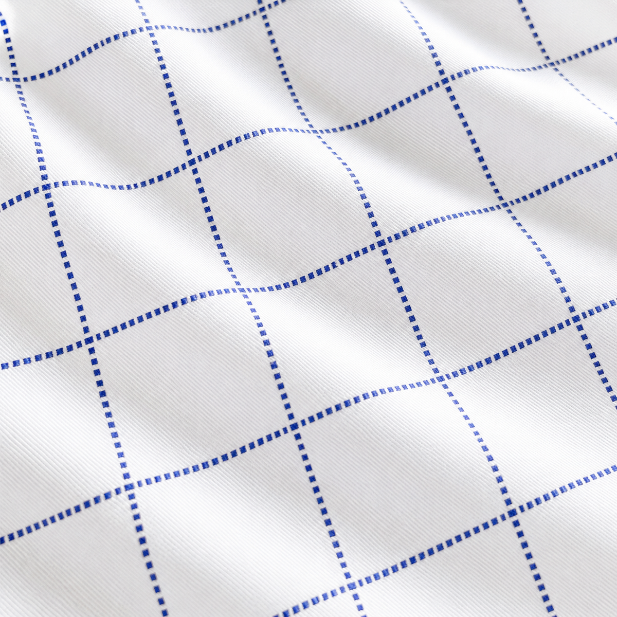 goTIELESS Ultimate Dress Shirt (White/Navy Windowpane)