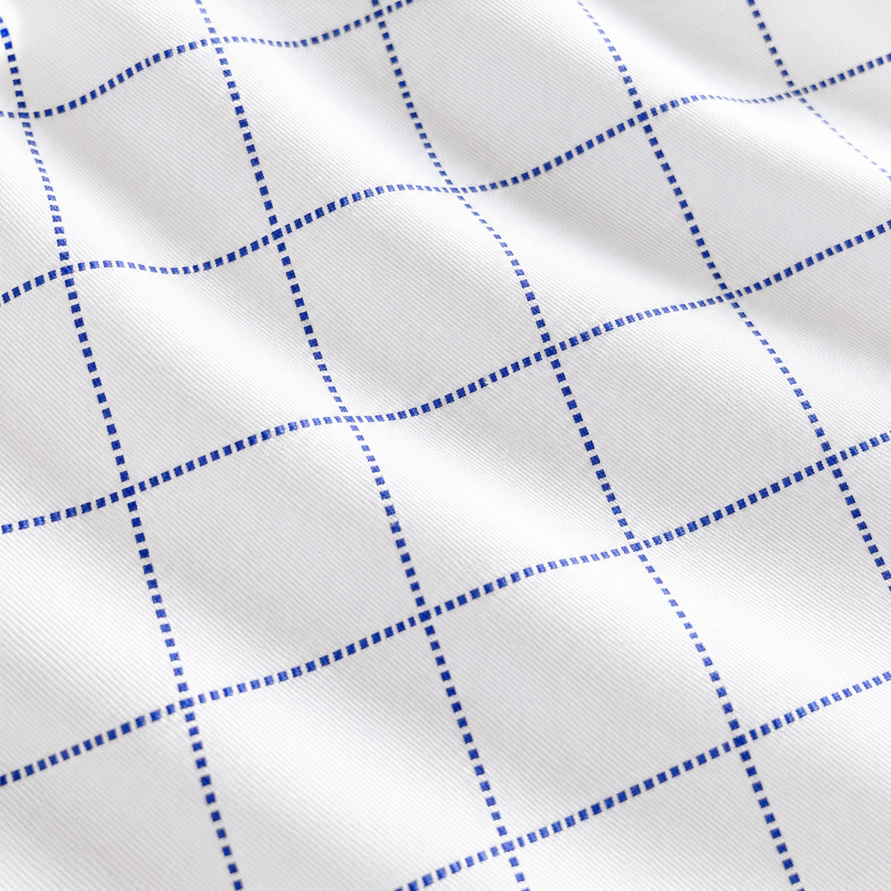 goTIELESS Ultimate Dress Shirt (White/Navy Windowpane)