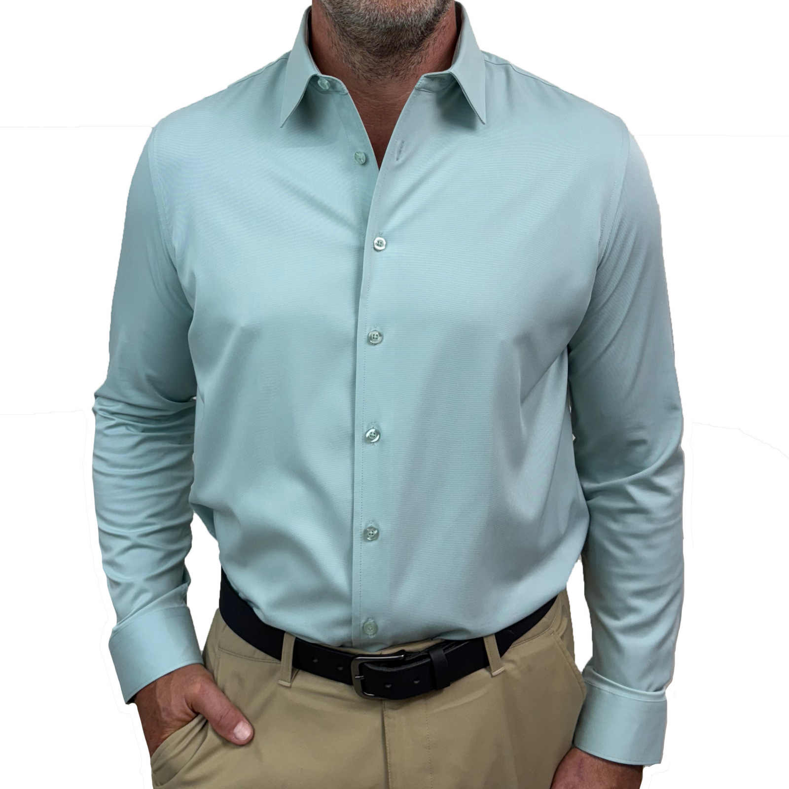 goTIELESS Ultimate Dress Shirt (Light Green)