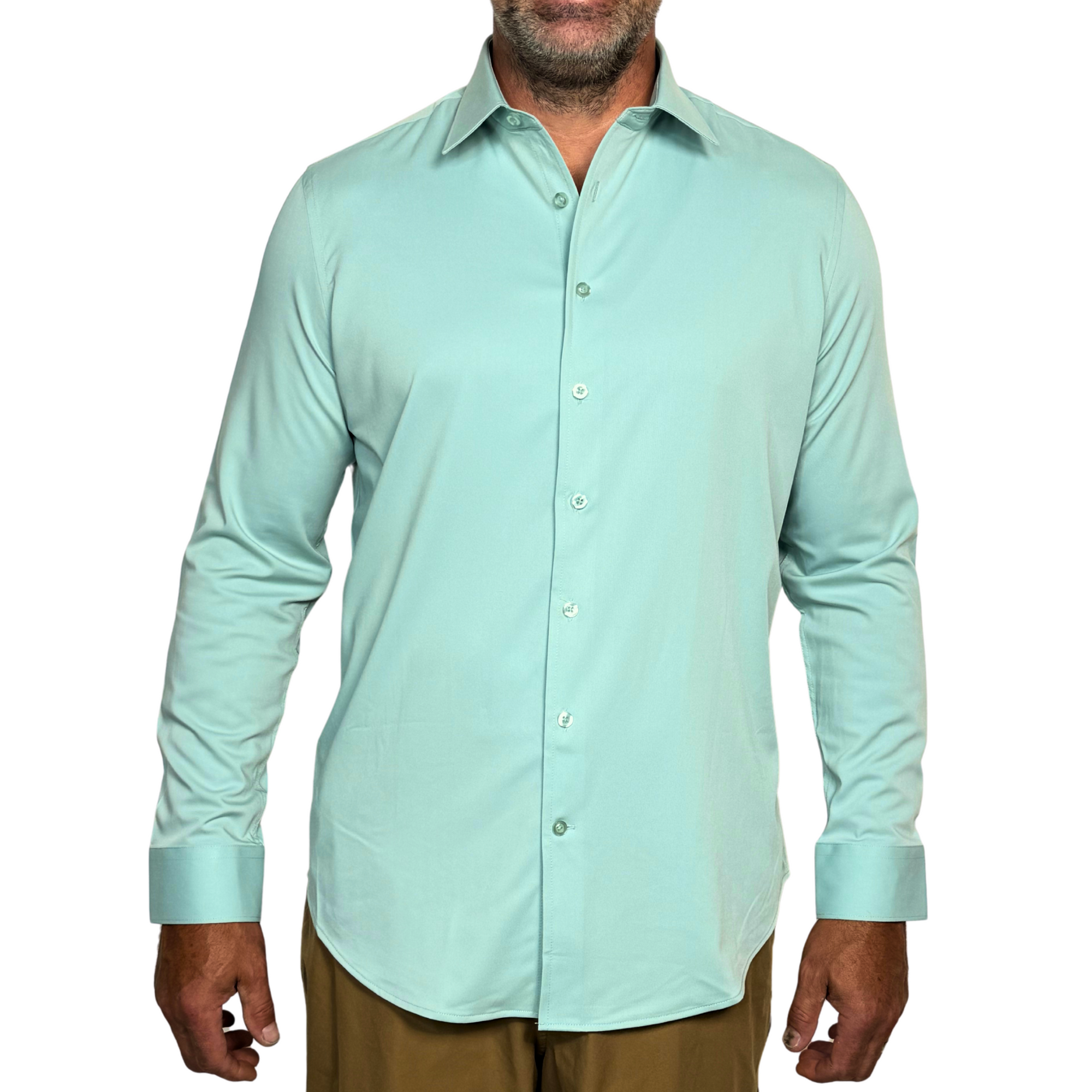 goTIELESS Ultimate Dress Shirt (Light Green)