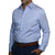 Power Blue striped shirt for business men, confident casual look by goTIELESS