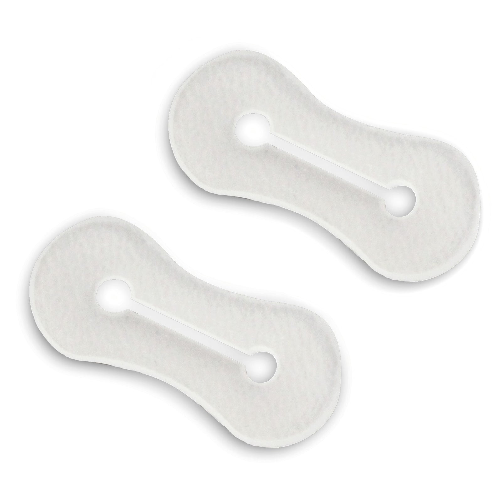 Clear plastic cuff adapters that fit over shirt cuff buttons so you can use cufflinks without a French cuff