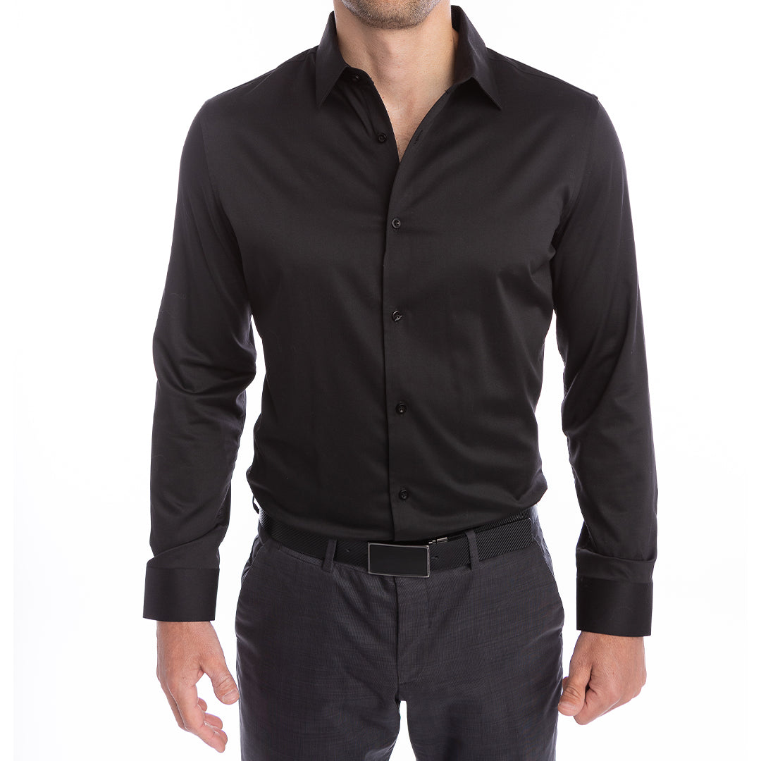 goTIELESS Ultimate Dress Shirt (Black) goTIELESS Ultimate Dress Shirt (Black)