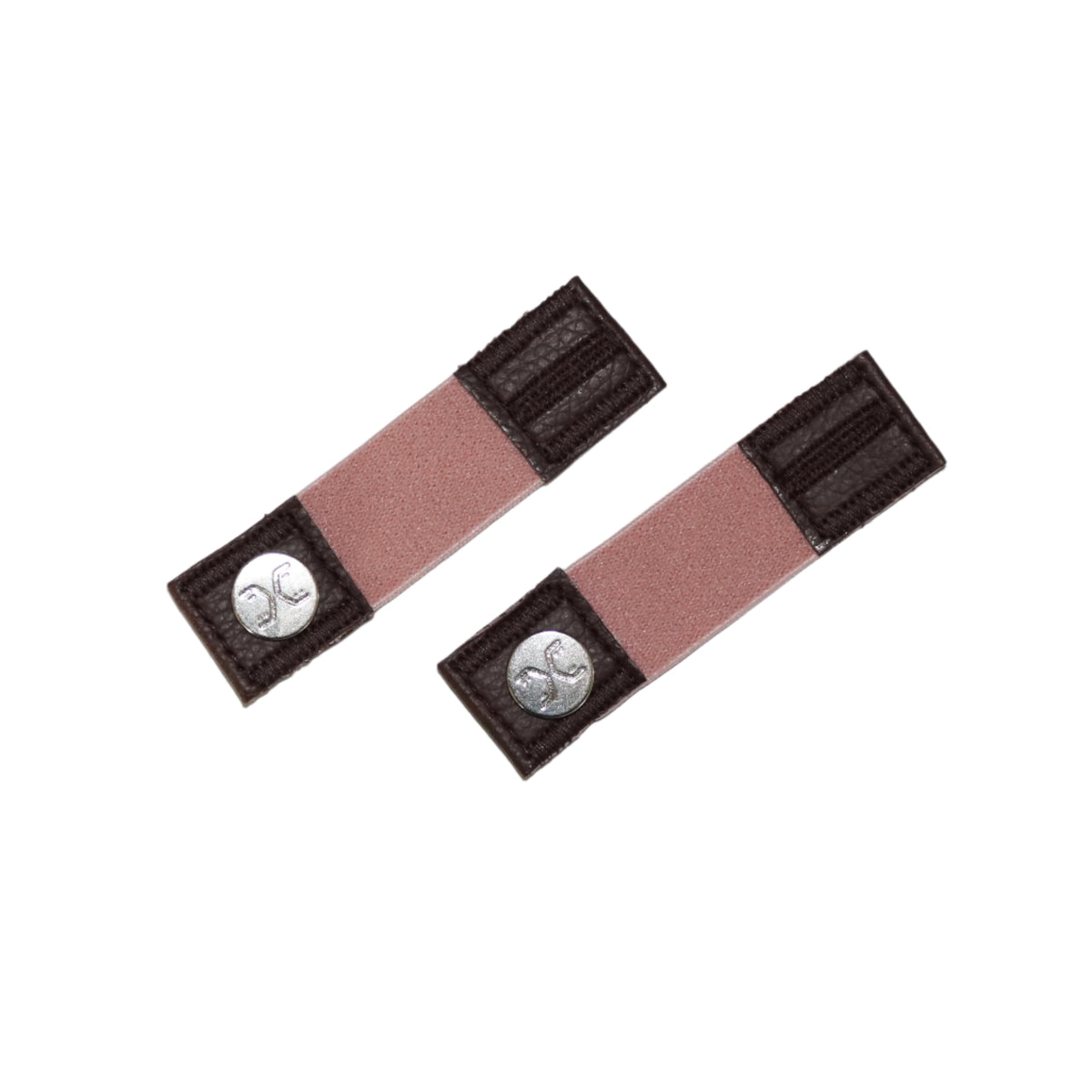 FLXCUF® Light Pink stylish elastic sleeve band with refined leather finish