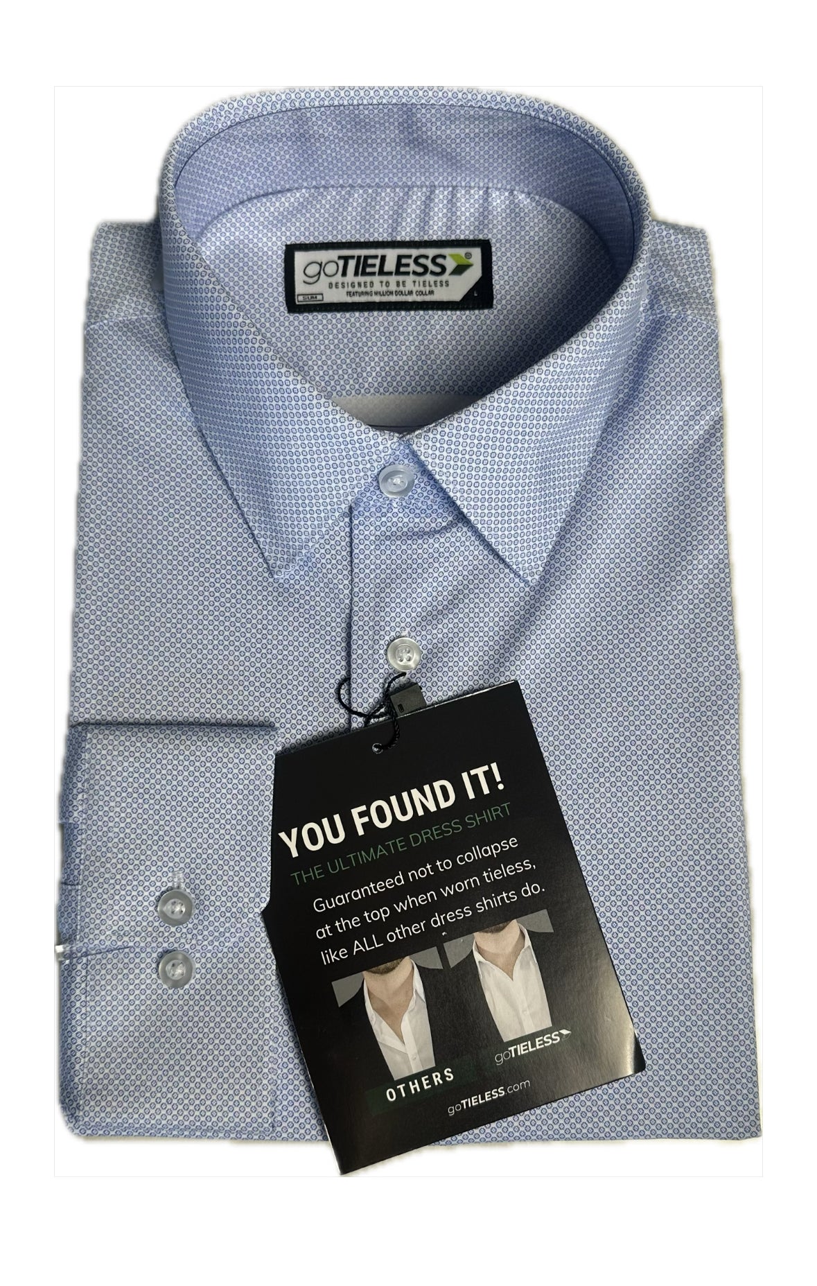 goTIELESS Ultimate Dress Shirt (Blue Diamond)