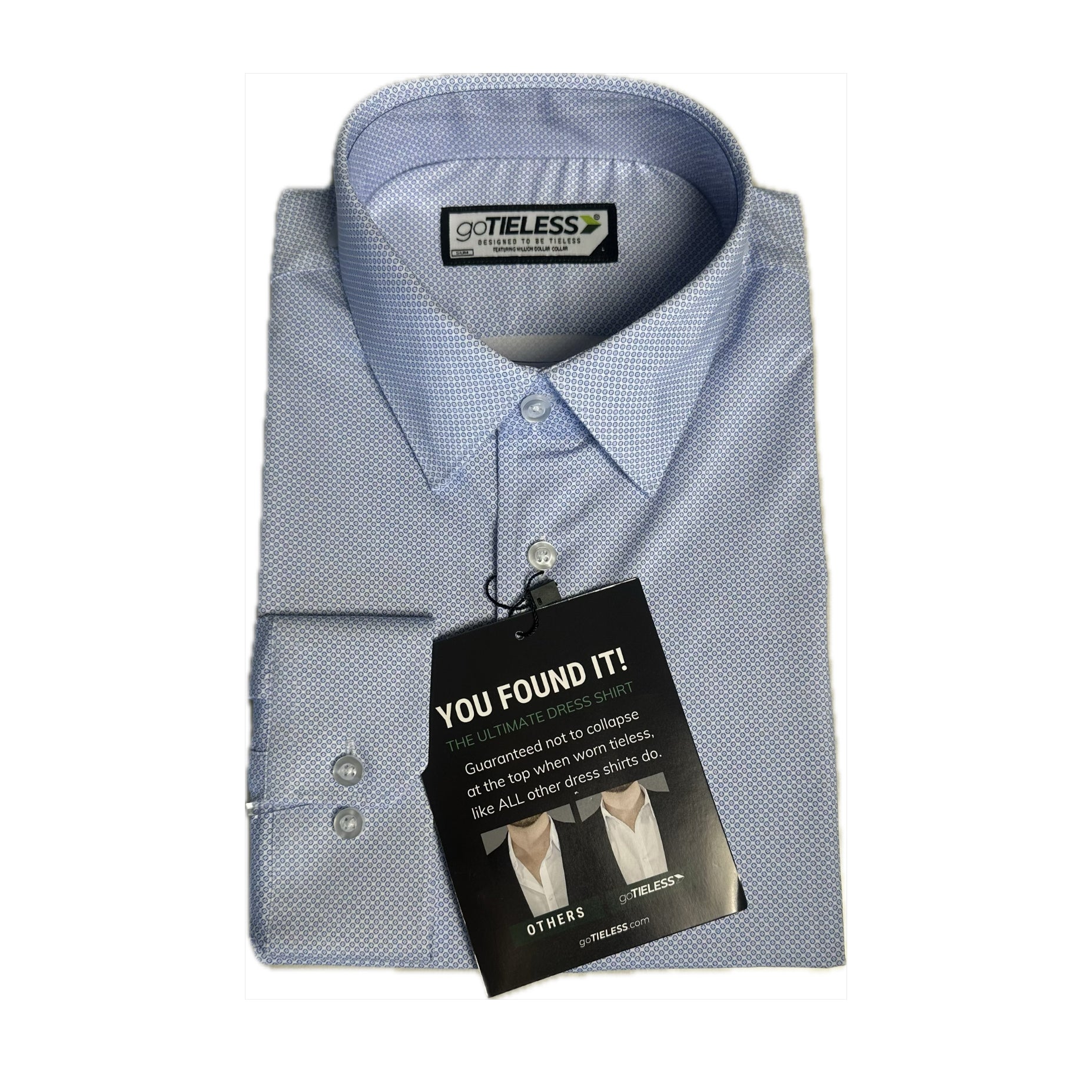 goTIELESS Ultimate Dress Shirt (Blue Diamond)