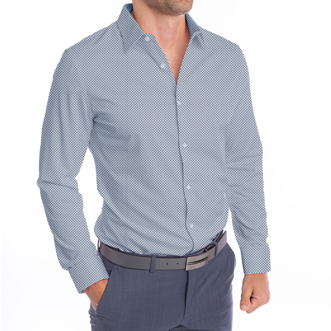 goTIELESS Ultimate Dress Shirt (Blue Diamond)