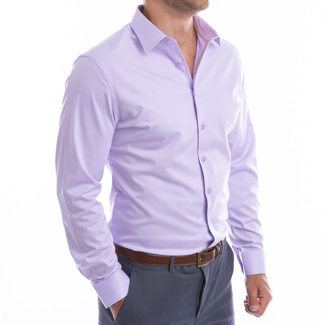 goTIELESS Ultimate Dress Shirt (Lavender)