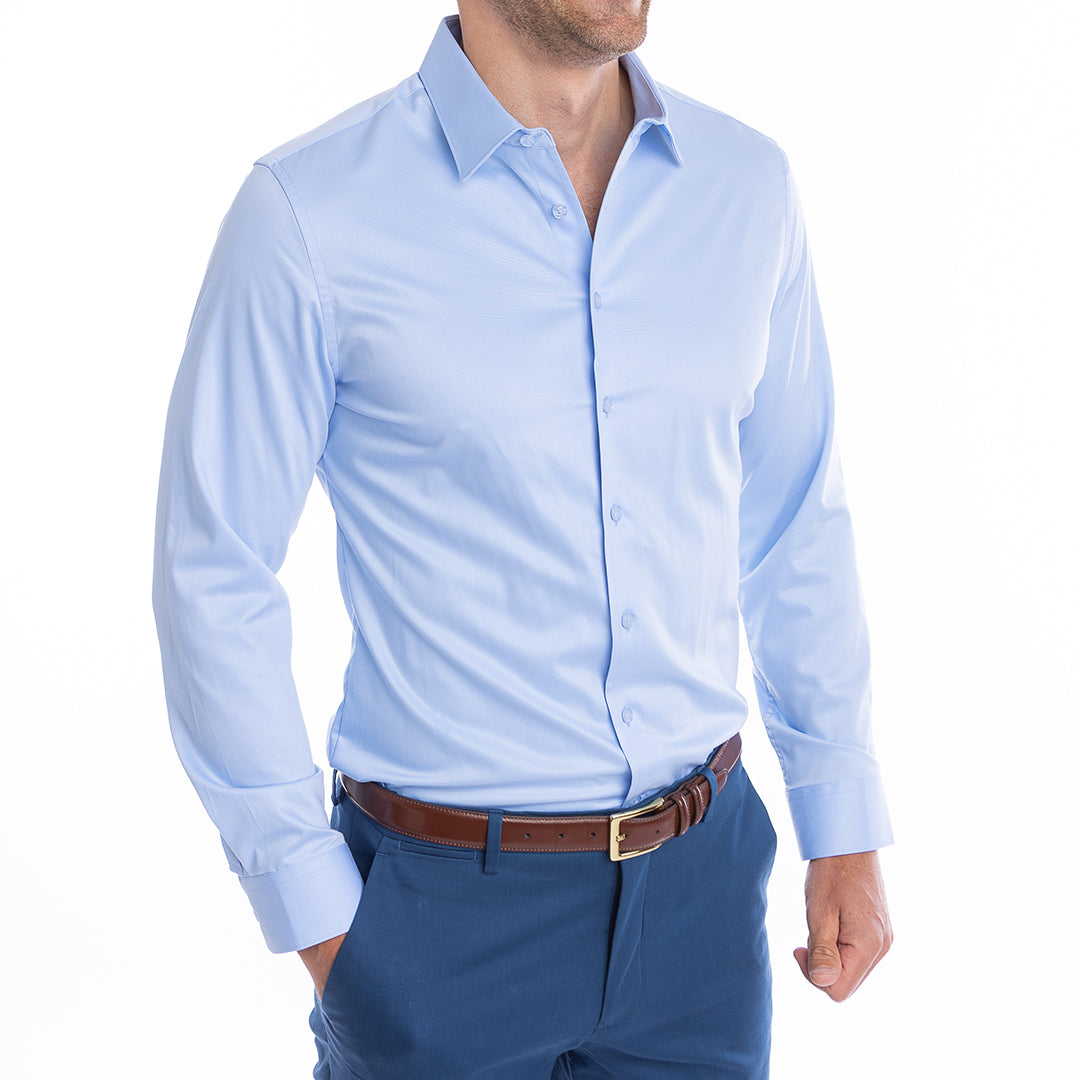 goTIELESS Ultimate Dress Shirt (Light Blue)