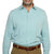 Mint green button-up shirt for travel and vacation, movement-ready and crisp collar by goTIELESS