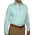 Light green dress shirt for men, sharp business casual look with stay-up collar by goTIELESS