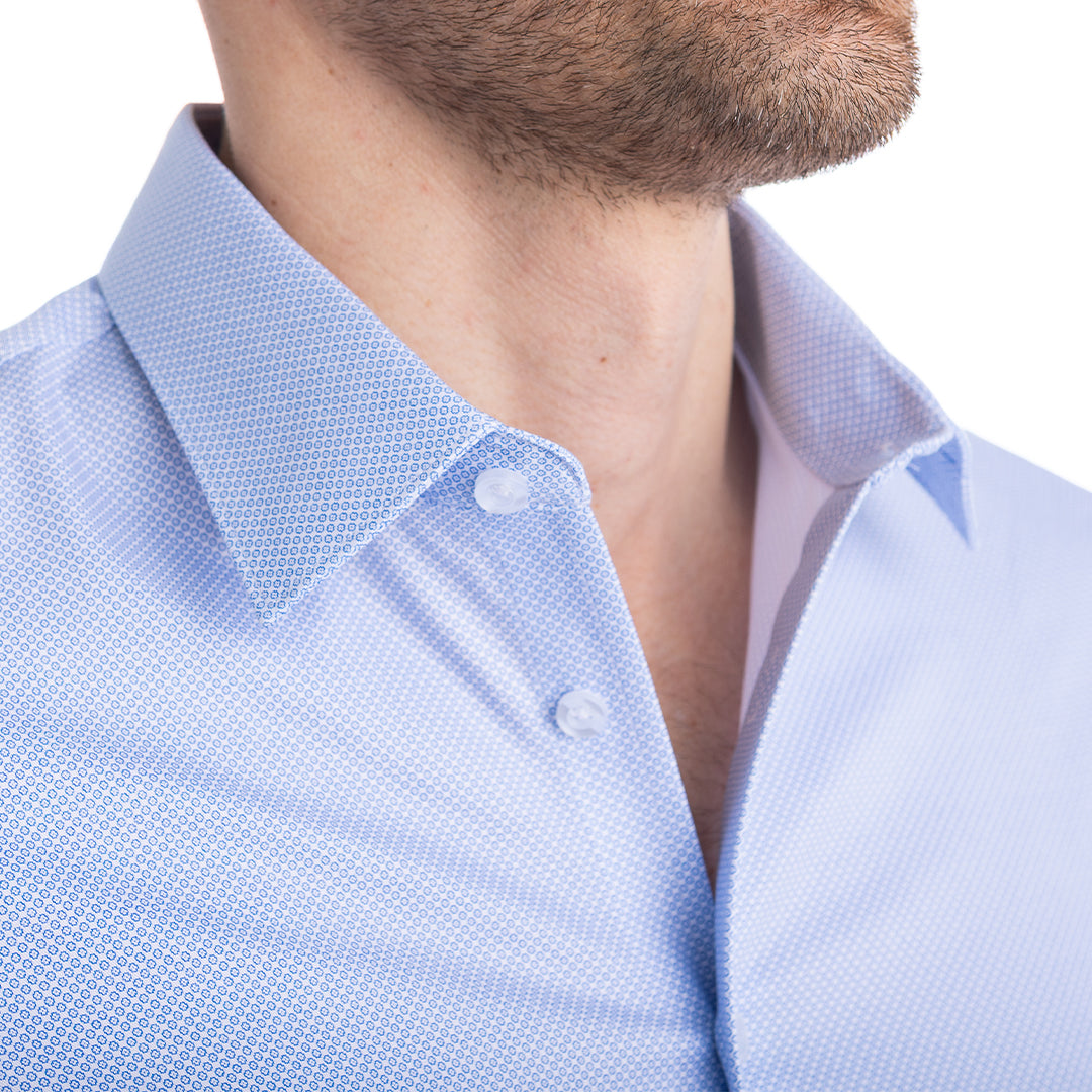 goTIELESS Ultimate Dress Shirt (Blue Diamond) Standard / 4XL