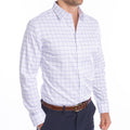White/Navy Windowpane