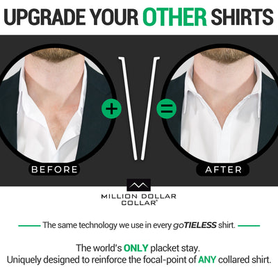 Million Dollar Collar | Placket Stays